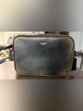 Coach Radio Camera Bag In Loved Leather